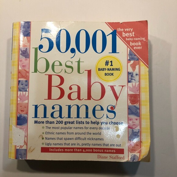 50,001 Best Baby Names by Diane Stafford (2004, Trade Paperback) - Picture 1 of 5